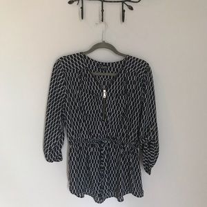 Black tunic style shirt - XL
